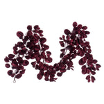 Vickerman Fk221072 6' Burgundy Artificial Dogwood Glitter Garland