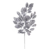 Vickerman FK221431 31" Silver Artificial Gardenia Glitter Spray 2 Per Bag.