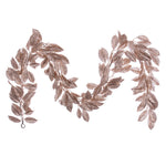 Vickerman Fk221572 6' Cafe Latte Artificial Gardenia Glitter Garland