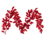 Vickerman Fk221772 6' Red Artificial Gardenia Glitter Garland