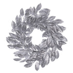 Vickerman FK221424 24" Silver Artificial Gardenia Glitter Wreath.