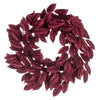 Vickerman FK221824 24" Burgundy Artificial Gardenia Glitter Wreath.