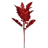 Vickerman FK222719 19" Red Artificial Dusty Miller Glitter Spray 3 Per Bag.