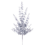 Vickerman FK223528 28" Silver Artificial Eucalyptus Glitter Spray 2 Per Bag.