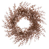 Vickerman FK223624 24" Cafe Latte Artificial Eucalyptus Glitter Wreath.
