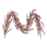 Vickerman FK223672 6' Cafe Latte Artificial Eucalyptus Glitter Garland