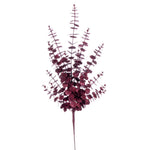 Vickerman FK223928 28" Burgundy Artificial Eucalyptus Glitter Spray 2 Per Bag.