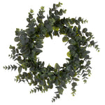 Vickerman FK234660 24" Artificial Green Spiral Eucalyptus Wreath