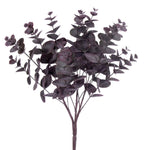 Vickerman FK234840 19" Artificial Burgundy Spiral Eucalyptus Bush. 2 Pieces In A Bag.