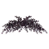 Vickerman FK234858 32" Artificial Burgundy Spiral Eucalyptus Crescent Swag