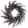 Vickerman FK234860 24" Artificial Burgundy Spiral Eucalyptus Wreath