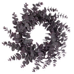 Vickerman FK234860 24" Artificial Burgundy Spiral Eucalyptus Wreath