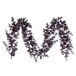 Vickerman FK234872 6' Artificial Burgundy Spiral Eucalyptus Garland