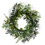 Vickerman FK235024 24" Artificial Mixed Olive Leaf Wreath