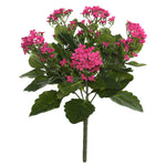 Vickerman FL170104 17.25" Artificial Hot Pink Kalanchoe Bush.