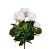Vickerman FL170504 15.25" Artificial White Polyester Geranium Bush