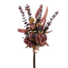 Vickerman FM221921 21.5" Mauve Artificial Dried Peony Eucalyptus Bundle.