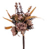 Vickerman FM221922 21.5" Tan Artificial Dried Peony Eucalyptus Bundle.