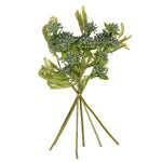 Vickerman FM223004 14" Cerulean Blue Artificial Wild Berry And Green Fern Bundle 2 Per Bag.