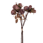 Vickerman FM223216 16.5" Light Mauve Artificial Dried Rose Bundle.