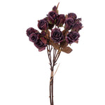 Vickerman FM223218 16.5" Light Burgundy Artificial Dried Rose Bundle.