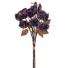 Vickerman FM223220 16.5" Purple Artificial Dried Rose Bundle.