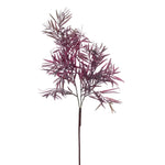Vickerman FM224636 33" Plum Artificial Dried Fern Leaves Spray. Includes 3 In A Bag.