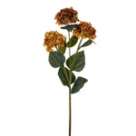 Vickerman FM228078 33" Golden Yellow Artificial Hydrangea Spray With Three Flower Heads 2 Per Bag.