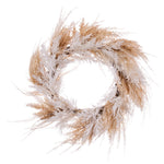 Vickerman FM228922 23.5" Beige Artificial Fern And Mini Leaves Wreath.
