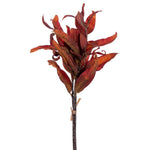 Vickerman FM229922 20" Orange Artificial Dried Leaves Bundle 2 Per Bundle.