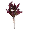 Vickerman FM229923 20" Plum Artificial Dried Leaves Bundle 2 Per Bundle.