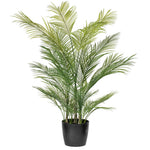 Vickerman FM238560 60" Green Areca Palm Plant. This Is An Artificial Plant In A Black Plastic Pot.