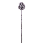 Vickerman FNT220527 27" Glitter Artificial Snow Pinecone Stem 4 Per Bag.