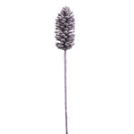 Vickerman FNT220530 30" Glitter Artificial Snow Pinecone Stem 2 Per Bag.
