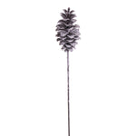 Vickerman FNT220731 31" Grand Glitter Artificial Snow Pinecone Stem 2 Per Bag.
