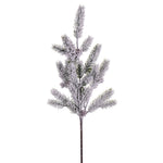Vickerman FNT220919 19.5" Snowy Glitter Aritificial Pinecone Fir Spray 4 Per Bag.