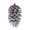 Vickerman FNT221305 5" Snowy Glitter Pinecone Ornament 4 Per Bag.