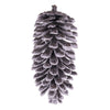 Vickerman FNT221507 7" Snowy Glitter Pinecone Ornament 3 Per Bag.