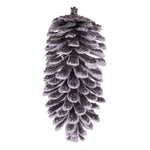 Vickerman FNT221507 7" Snowy Glitter Pinecone Ornament 3 Per Bag.