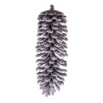 Vickerman FNT221509 9" Snowy Glitter Pinecone Ornament 2 Per Bag.