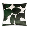 Ivory and Green Forest Printed Velvet Accent Pillow – 22" x 22"