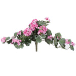 Vickerman FQ172802 22" Artificial Light Pink Geranium Hanging.