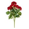 Vickerman FQ172901 19.5" Artificial Red Geranium Bush.