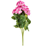 Vickerman FQ172902 19.5" Artificial Light Pink Geranium Bush.