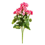 Vickerman FQ172903 19 5" Artificial Coral Geranium Bush.