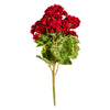 Vickerman FQ173101 18" Artificial Red Geranium Bush.