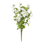 Vickerman FQ190211 18" Artificial White Ranunculus Bush.