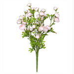 Vickerman FQ190245 18" Artificial Pink/Yellow Ranunculus Bush.