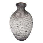 Vickerman FQ191706 6.5" Gray Terracotta Vase. This Pot Is The Perfect Addition To Any Modern Decor. 100% Terra Cotta