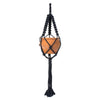 Vickerman FQ195104 4.5" Terracotta Pot In Black Rope Hanger